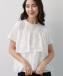 saloon | SALOON(サルーン)/【AMBELLITE】ティアードレースカットソー　半袖(Tシャツ/カットソー)