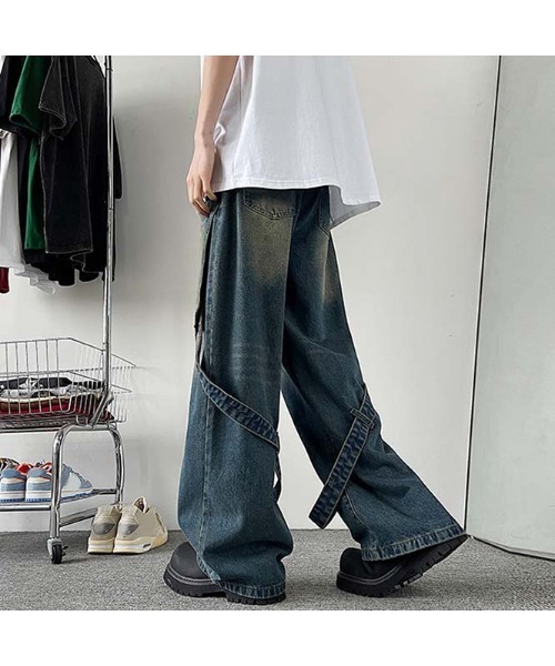 Sakka(サッカ)の「Design ワイドデニムパンツ(デニムパンツ・メンズ・ブルー/ブラック・MEDIUM/X-LARGE/LARGE)」の8枚目の写真