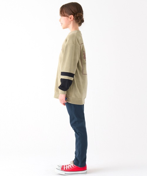 KRIFF MAYER Kid's Collection（クリフメイヤーキッズコレクション）の「【裏起毛・超伸びる】パンケーキパンツ（その他パンツ・キッズ・ブラック/カーキ/ナチュラル/ネイビー・120/130/140/150/160/170）」の8枚目の写真