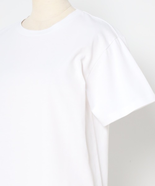 Bonjour Sagan(ボンジュールサガン)の「バックカラーロゴラベルTシャツ(Tシャツ/カットソー・レディース・ホワイト系その他/ホワイト×グリーン/ホワイト×ホワイト/グレー系その他/グレー×ピンク・FREE)」の13枚目の写真