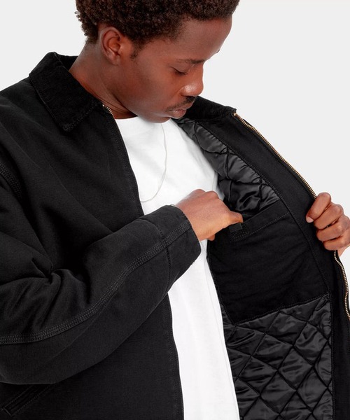 Carhartt WIP(カーハートダブリューアイピー)の「【Carhartt WIP】OG DETROIT JACKET I027358(ブルゾン・メンズ・ブラック/ネイビー/ベージュ・L/M)」の6枚目の写真
