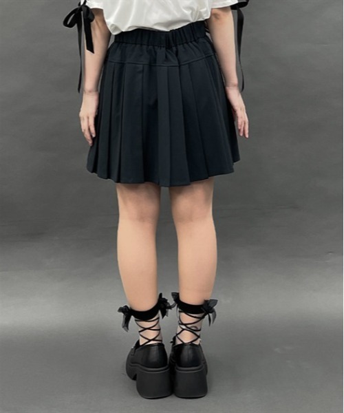 axes femme POETIQUE（アクシーズファムポエティック）の「ベルトデザインスカパン（その他パンツ・レディース・ネイビー/チャコールグレー/ブラック・MEDIUM）」の5枚目の写真