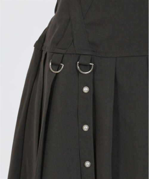 axes femme POETIQUE（アクシーズファムポエティック）の「ベルトデザインスカパン（その他パンツ・レディース・ネイビー/チャコールグレー/ブラック・MEDIUM）」の21枚目の写真