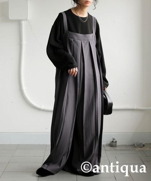 antiqua(アンティカ)の「帯電防止プルオーバー(Tシャツ/カットソー・レディース・オフホワイト/ブラック・ONESIZE)」の15枚目の写真