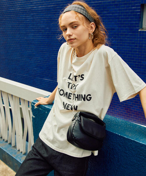 FREE'S MART（フリーズマート）の「◆硫化染めビッグロゴＴシャツ（Tシャツ/カットソー・レディース・レッド/ホワイト/ブラック・FREE）」の2枚目の写真