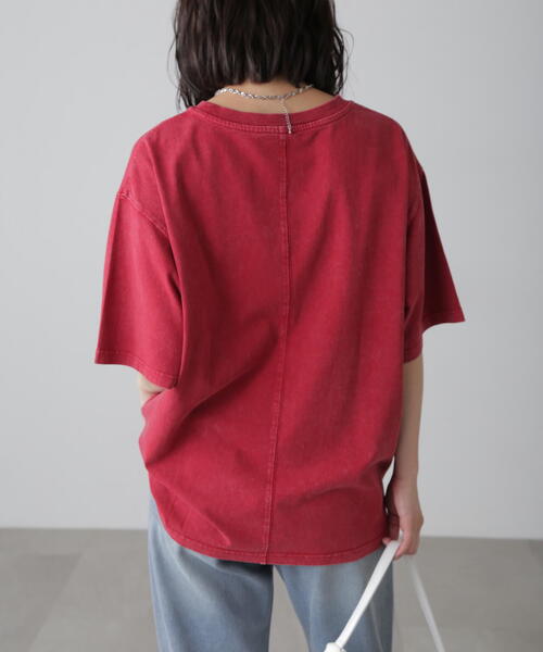 FREE'S MART（フリーズマート）の「◆硫化染めビッグロゴＴシャツ（Tシャツ/カットソー・レディース・レッド/ホワイト/ブラック・FREE）」の4枚目の写真