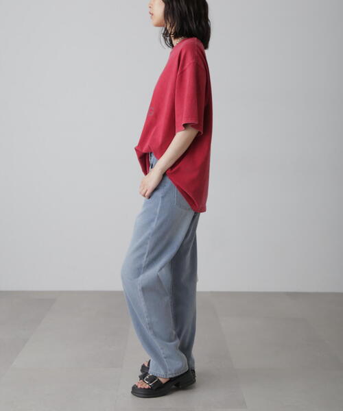 FREE'S MART（フリーズマート）の「◆硫化染めビッグロゴＴシャツ（Tシャツ/カットソー・レディース・レッド/ホワイト/ブラック・FREE）」の6枚目の写真