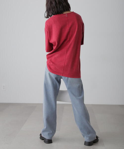 FREE'S MART（フリーズマート）の「◆硫化染めビッグロゴＴシャツ（Tシャツ/カットソー・レディース・レッド/ホワイト/ブラック・FREE）」の7枚目の写真