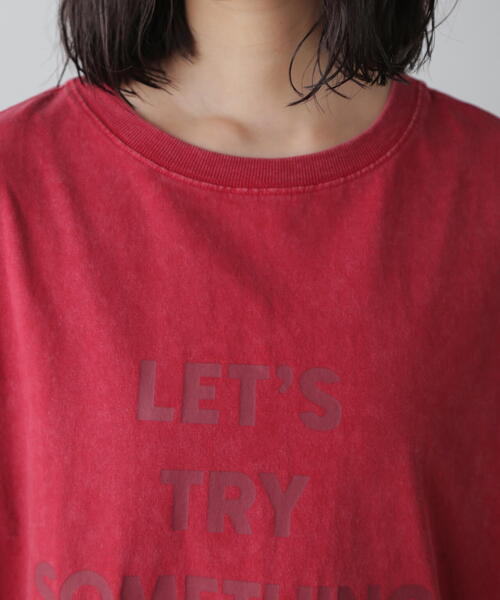 FREE'S MART（フリーズマート）の「◆硫化染めビッグロゴＴシャツ（Tシャツ/カットソー・レディース・レッド/ホワイト/ブラック・FREE）」の12枚目の写真