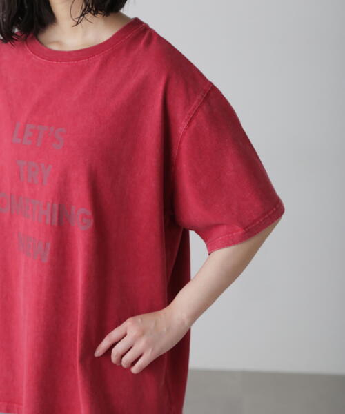 FREE'S MART（フリーズマート）の「◆硫化染めビッグロゴＴシャツ（Tシャツ/カットソー・レディース・レッド/ホワイト/ブラック・FREE）」の13枚目の写真