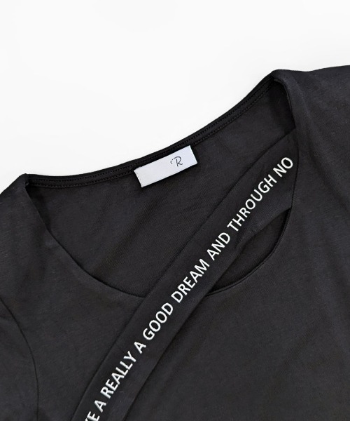 Riff(リフ)の「ロゴTシャツ ロゴプリント(Tシャツ/カットソー・レディース・ホワイト/ブラック・M/L)」の20枚目の写真