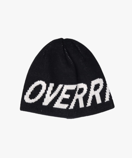 OVERRIDE（オーバーライド）の「OVERRIDE  KNIT LOGO SHORT BEANIE SGP / オーバーライド（ニットキャップ/ビーニー・レディース・ピンク/ブラック/グレー/イエロー・57~59cm）」の2枚目の写真