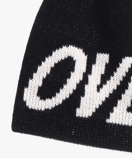 OVERRIDE（オーバーライド）の「OVERRIDE  KNIT LOGO SHORT BEANIE SGP / オーバーライド（ニットキャップ/ビーニー・レディース・ピンク/ブラック/グレー/イエロー・57~59cm）」の12枚目の写真