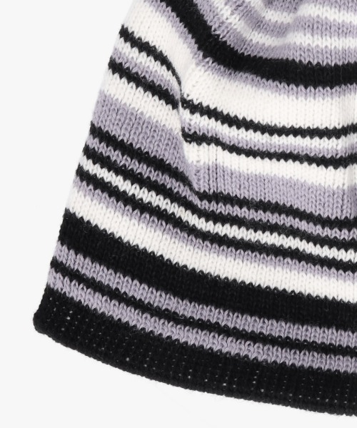 OVERRIDE（オーバーライド）の「OVERRIDE  KNIT LOGO SHORT BEANIE SGP / オーバーライド（ニットキャップ/ビーニー・レディース・ピンク/ブラック/グレー/イエロー・57~59cm）」の13枚目の写真