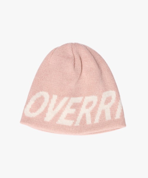 OVERRIDE（オーバーライド）の「OVERRIDE  KNIT LOGO SHORT BEANIE SGP / オーバーライド（ニットキャップ/ビーニー・レディース・ピンク/ブラック/グレー/イエロー・57~59cm）」の7枚目の写真