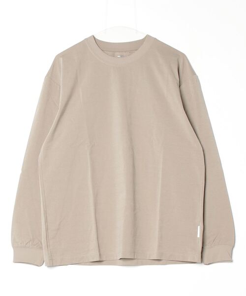 TIGORA(ティゴラ)の「ティゴラ TIGORA ドライストレッチロングTシャツ(Tシャツ/カットソー・メンズ・ベージュ/ブラック/ブルーグレー・S/M/L/LL/3L)」の1枚目の写真