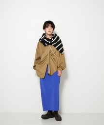 【セットアップ】CHIGNON リブスリーブチュニックシャツ