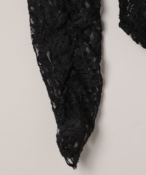 JEANASIS（ジーナシス）の「ヴィンテージレースLS TEE/147426（Tシャツ/カットソー・レディース・ホワイト/ブラック・FREE）」の7枚目の写真