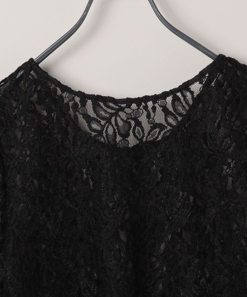 JEANASIS（ジーナシス）の「ヴィンテージレースLS TEE/147426（Tシャツ/カットソー・レディース・ホワイト/ブラック・FREE）」の9枚目の写真