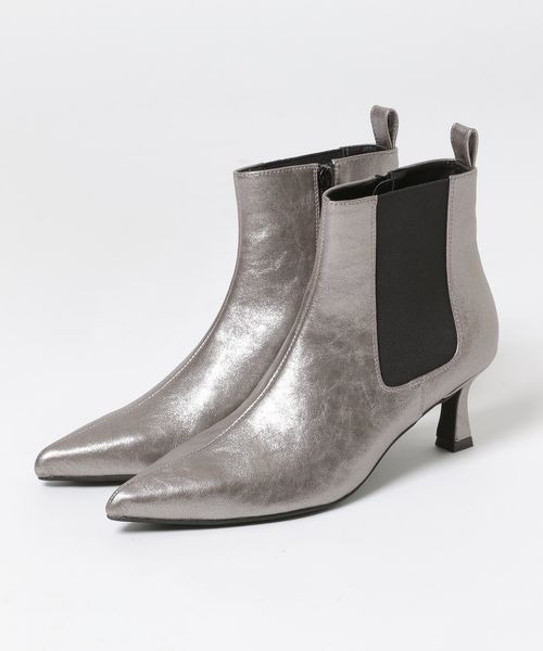 【セール】サイドゴアポインテッドヒールブーツ/148952（ブーツ）｜JEANASIS（ジーナシス）