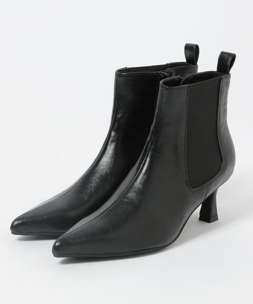 【セール】サイドゴアポインテッドヒールブーツ/148952（ブーツ）｜JEANASIS（ジーナシス）