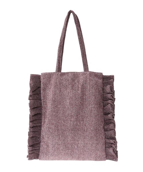 Green　Parks（グリーンパークス）の「・QUON　ラメフリルシンプルトート（トートバッグ・レディース・シルバー/ブルー/ピンク/ゴールド・FREE）」の22枚目の写真