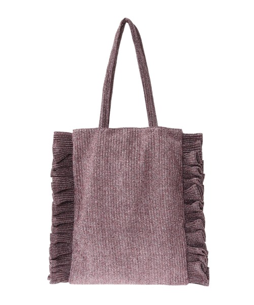 Green　Parks（グリーンパークス）の「・QUON　ラメフリルシンプルトート（トートバッグ・レディース・シルバー/ブルー/ピンク/ゴールド・FREE）」の8枚目の写真