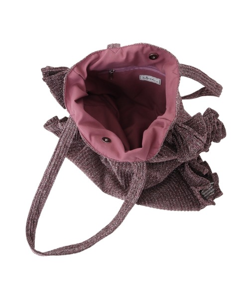 Green　Parks（グリーンパークス）の「・QUON　ラメフリルシンプルトート（トートバッグ・レディース・シルバー/ブルー/ピンク/ゴールド・FREE）」の12枚目の写真