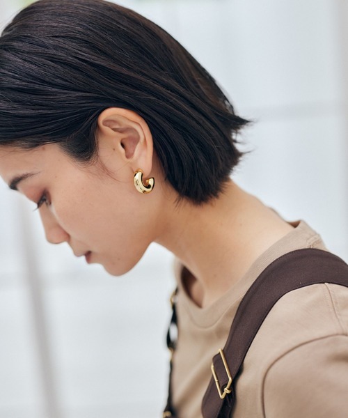 BARNYARDSTORM（バンヤードストーム）の「BARNYARDSTORM / 中空リングピアス（ピアス（両耳用）・レディース・その他1/その他2・FREE）」の3枚目の写真