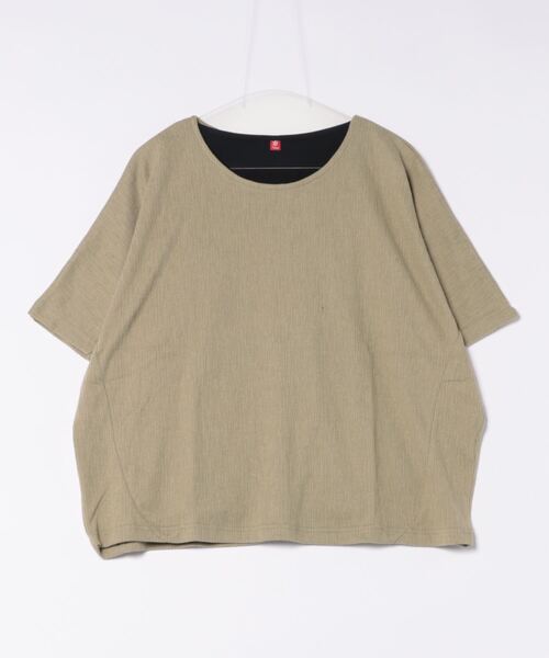 チャイハネ（チャイハネ）の「【チャイハネ】ソムニドルマンスリーブトップス＆タンクトップ2点セット（アンサンブル・レディース・パープル/ベージュ/カーキ/ブラック・FREE）」の5枚目の写真