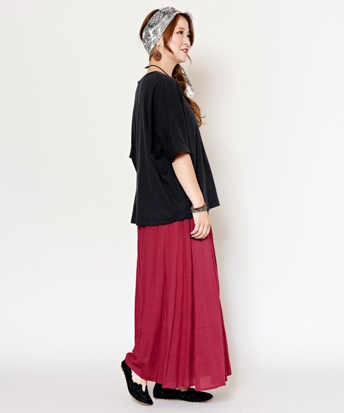 チャイハネ（チャイハネ）の「【チャイハネ】ソムニドルマンスリーブトップス＆タンクトップ2点セット（アンサンブル・レディース・パープル/ベージュ/カーキ/ブラック・FREE）」の15枚目の写真