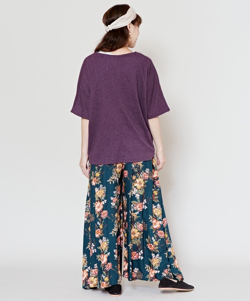 チャイハネ（チャイハネ）の「【チャイハネ】ソムニドルマンスリーブトップス＆タンクトップ2点セット（アンサンブル・レディース・パープル/ベージュ/カーキ/ブラック・FREE）」の20枚目の写真