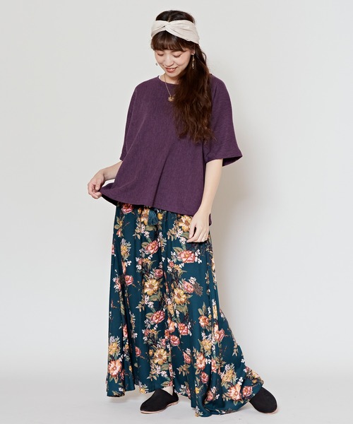 チャイハネ（チャイハネ）の「【チャイハネ】ソムニドルマンスリーブトップス＆タンクトップ2点セット（アンサンブル・レディース・パープル/ベージュ/カーキ/ブラック・FREE）」の21枚目の写真