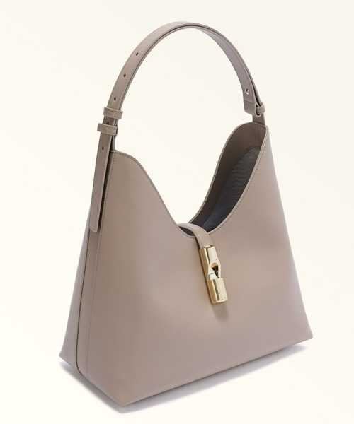 FURLA（フルラ）の「フルラ ゴッチャ (Furla Goccia) ホーボーバッグ M（トートバッグ・レディース・ブラック/ダークネイビー/バーガンディー/ブラウン/スモークグレー/ライトブラウン・ONE SIZE）」の13枚目の写真