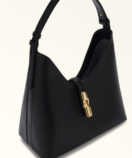 FURLA（フルラ）の「フルラ ゴッチャ (Furla Goccia) ホーボーバッグ M（トートバッグ・レディース・ブラック/ダークネイビー/バーガンディー/ブラウン/スモークグレー/ライトブラウン・ONE SIZE）」の9枚目の写真