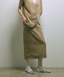 EN NEUME（エンノイム）の「【Set Up】Faux Suede Straight Skirt（スカート）」