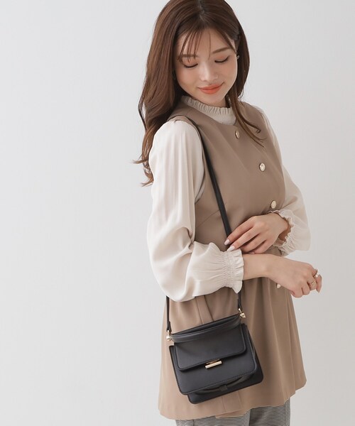 couture brooch（クチュールブローチ）の「◆ゴールドパーツショルダーバッグ（ショルダーバッグ・レディース・ナチュラル/オリーブ/ブラック・00）」の12枚目の写真