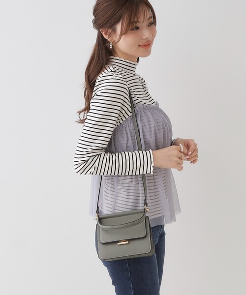 couture brooch（クチュールブローチ）の「◆ゴールドパーツショルダーバッグ（ショルダーバッグ・レディース・ナチュラル/オリーブ/ブラック・00）」の14枚目の写真