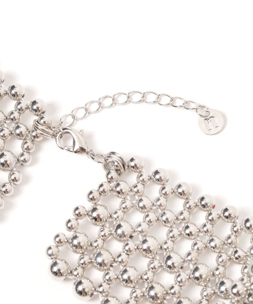 niko and...（ニコアンド）の「ビーズつけ襟ネックレス（付け襟・レディース・ホワイト/グレー・0）」の5枚目の写真