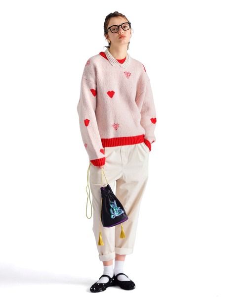 niko and...（ニコアンド）の「ビーズつけ襟ネックレス（付け襟・レディース・ホワイト/グレー・0）」の9枚目の写真