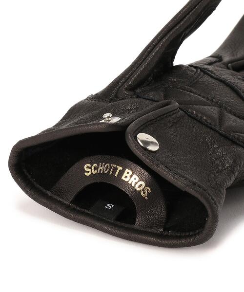 Schott(ショット)の「Schott/ショット/ONESTAR GLOVE/ワンスターグローブ(手袋・メンズ・ブラック/キャメル・L/M/S)」の3枚目の写真