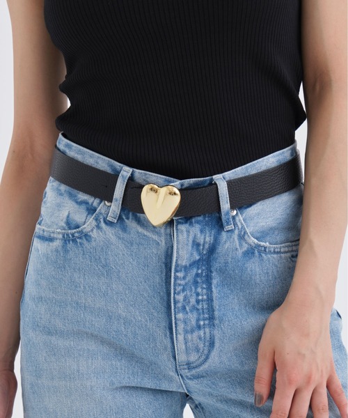 A VACATION（アヴァケーション）の「【A VACATION/アヴァケーション】HEART30 BUCKLE /ハートバックルベルト（ベルト・レディース・シルバー/ゴールド・S）」の3枚目の写真