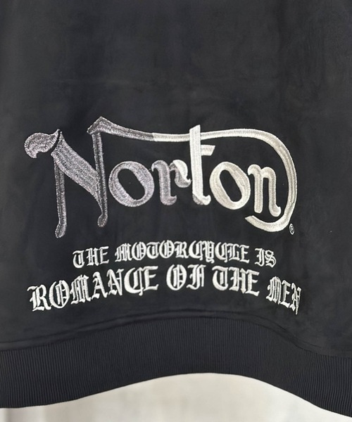 Norton（ノートン）の「【Norton】ウラボアロゴ刺繍ZIPパーカー（パーカー・メンズ・ホワイト/ブラック/カーキ・M/L/XL/XXL）」の11枚目の写真