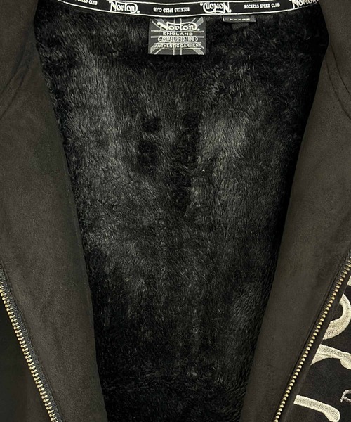 Norton（ノートン）の「【Norton】ウラボアロゴ刺繍ZIPパーカー（パーカー・メンズ・ホワイト/ブラック/カーキ・M/L/XL/XXL）」の12枚目の写真