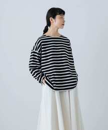 かぐれ | ボーダーワイドカットソー(Tシャツ/カットソー)