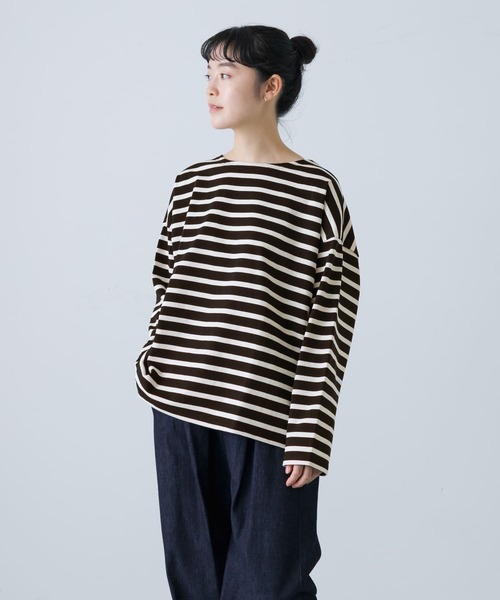 新品◯かぐれ ボーダーワイドカットソー かぐれ（カグレ）の「ボーダーワイドカットソー（Tシャツ