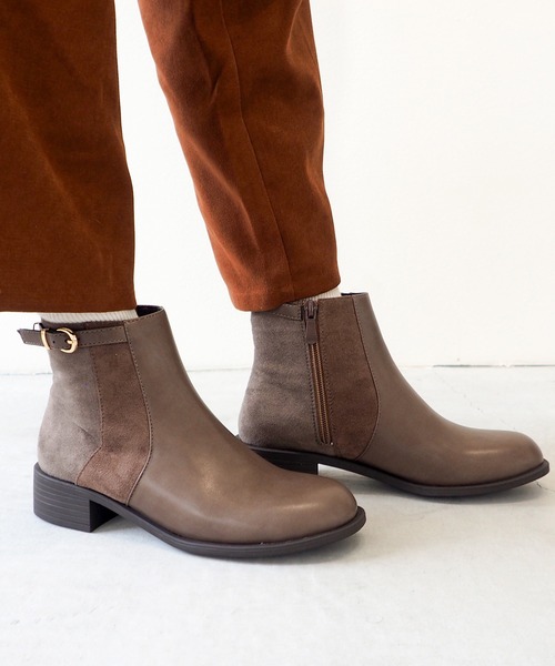 byあしながおじさん（バイアシナガオジサン）の「撥水｜クラシックショートブーツ　8710597（ブーツ・レディース・ブラック/グレイッシュベージュ/ブラック系その他/ダークブラウン・22.5cm/23cm/23.5cm/24cm/24.5cm）」の22枚目の写真