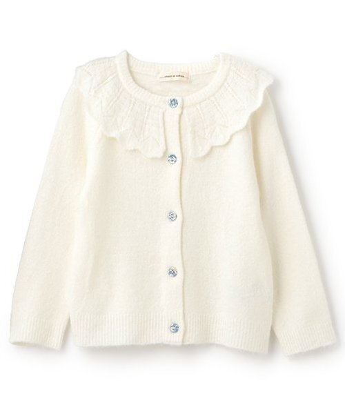 衿フリルカーデイガン