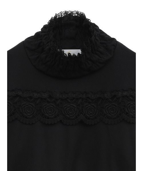 【セール】ローズレース使いハイネックカットソー（Tシャツ/カットソー）｜PINK HOUSE（ピンクハウス）