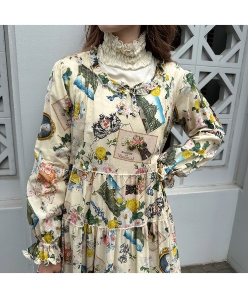 【セール】ローズレース使いハイネックカットソー（Tシャツ/カットソー）｜PINK HOUSE（ピンクハウス）